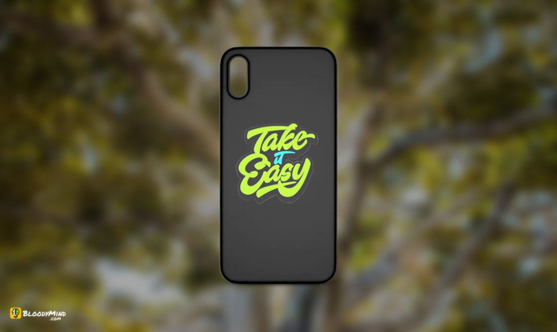 "Take It Easy" Glossy Case Perfect Fit