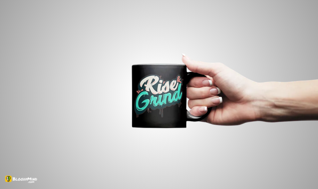 "Rise and Grind" Premium Statement Mug