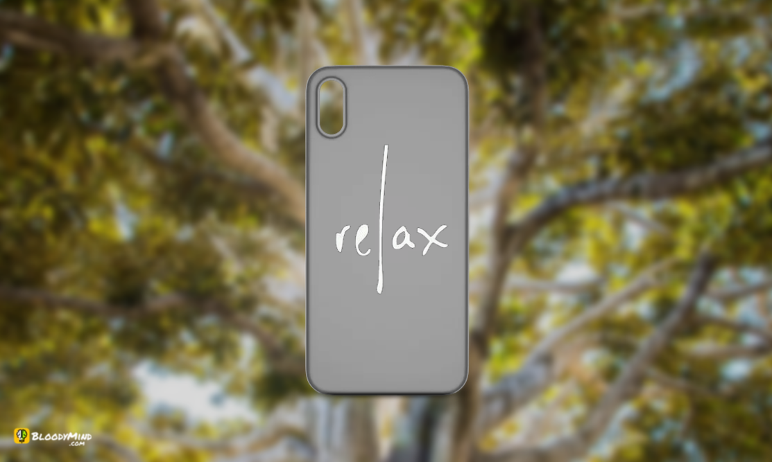 "Relax" Glossy Case Perfect Fit