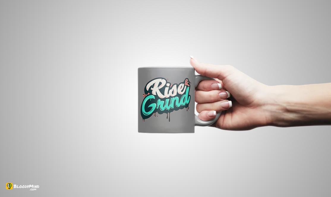 "Rise and Grind" Premium Statement Mug