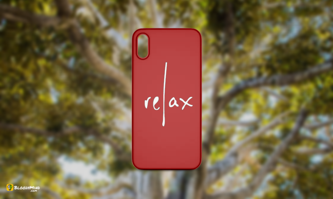 "Relax" Glossy Case Perfect Fit