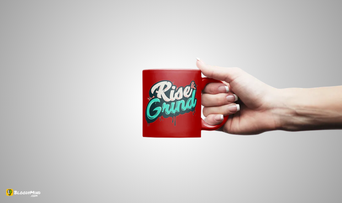 "Rise and Grind" Premium Statement Mug