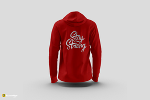 "Stay Strong" Men’s Premium Statement Hoodie