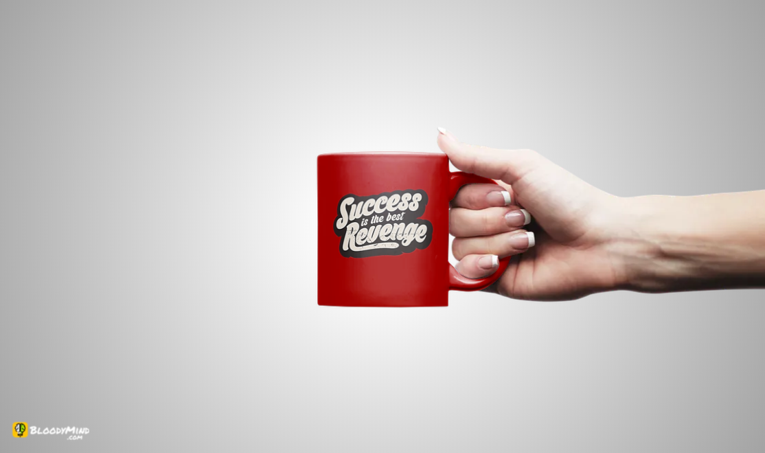 "Success is Revenge" Premium Statement Mug