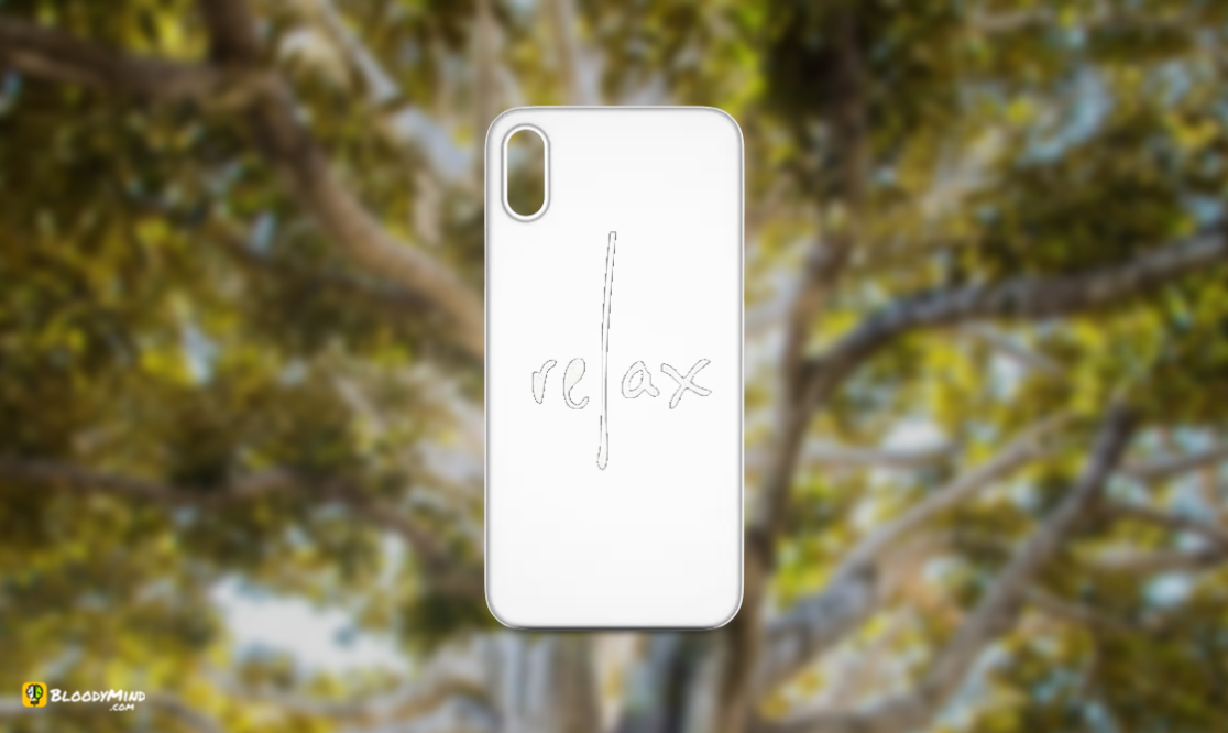 "Relax" Glossy Case Perfect Fit