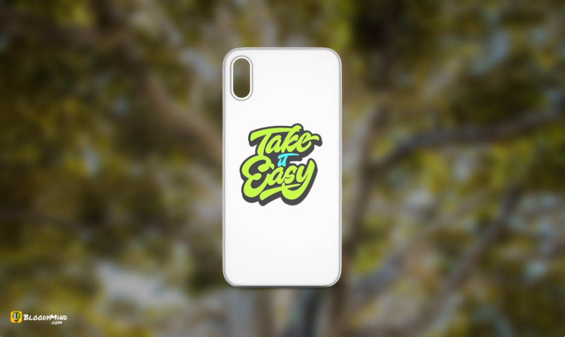 "Take It Easy" Glossy Case Perfect Fit