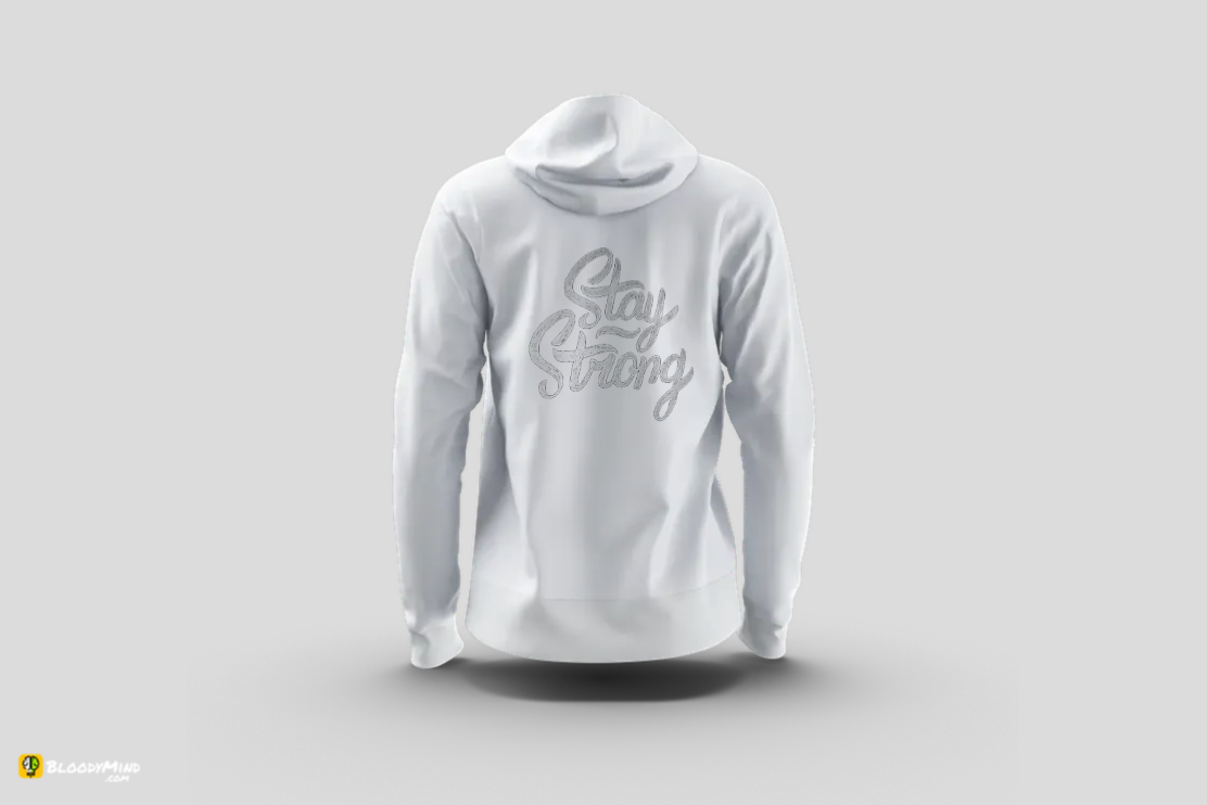 "Stay Strong" Men’s Premium Statement Hoodie